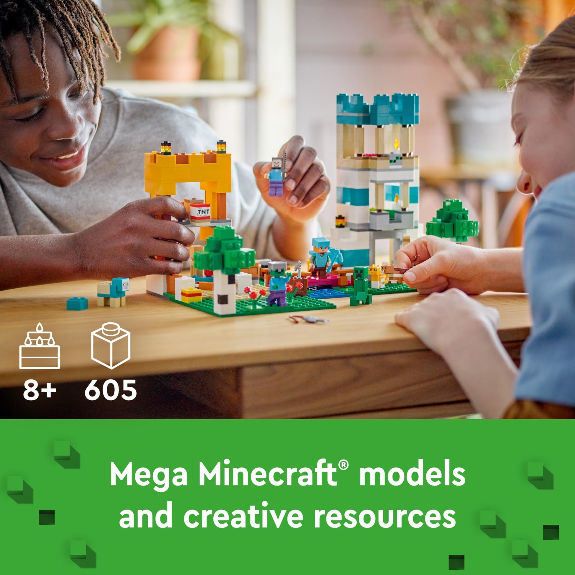 LEGO Minecraft The Crafting Box 4.0 Building Toy - Pretend Playset for Boys & Girls, Ages 8+ - Gift for Birthdays - Minecraft Toy for Kids & Video