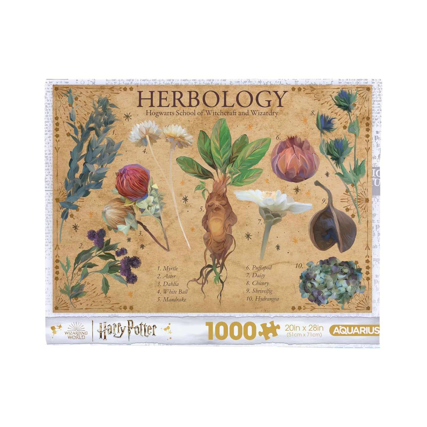 AQUARIUS Harry Potter Herbology Poster 1000 Piece Jigsaw Puzzle