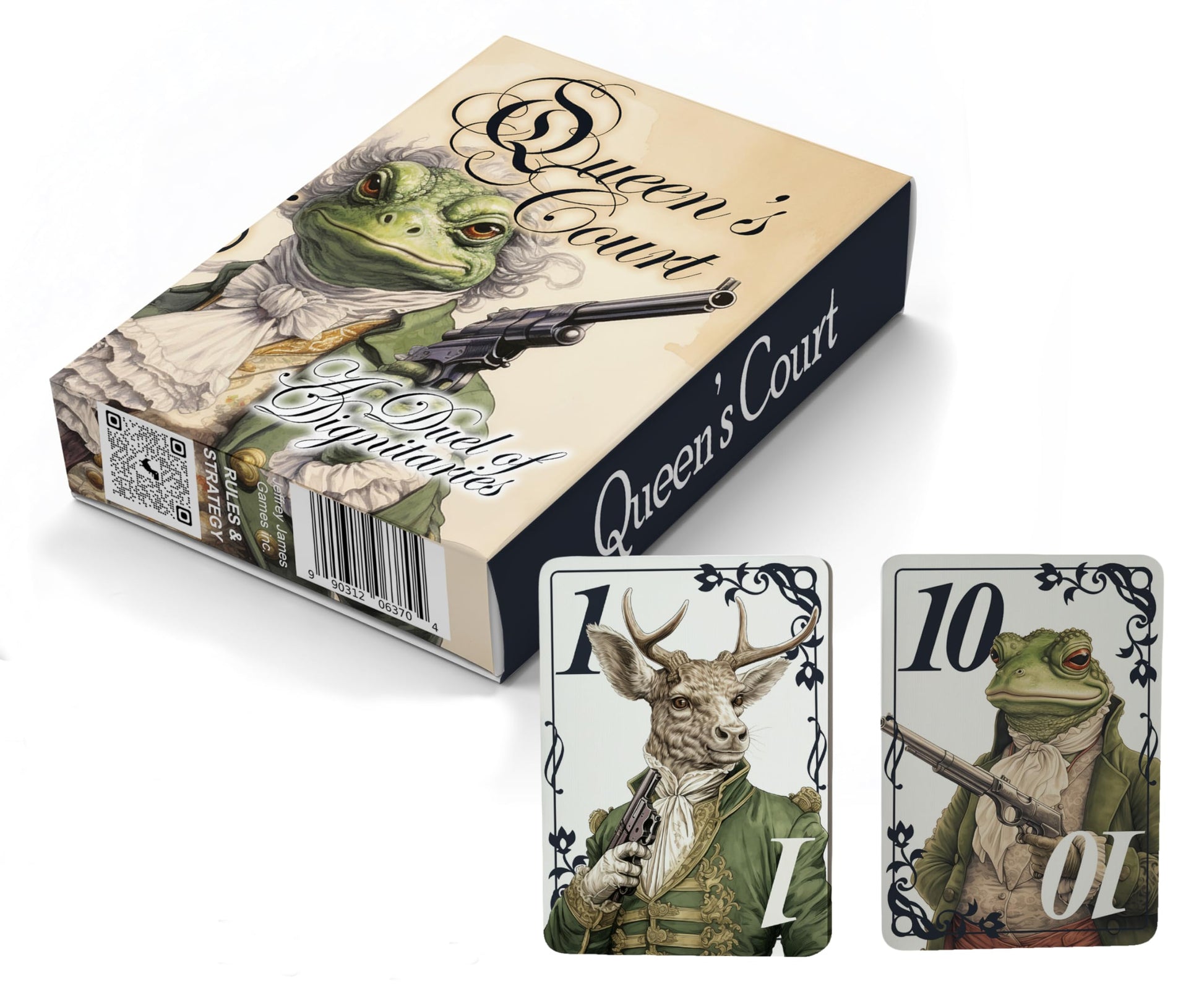 Queen's Court: A Duel Of Dignitaries | A Card Game For Friends and Family |