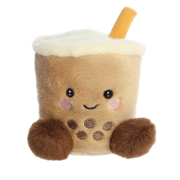 Aurora® Adorable Palm Pals™ Milky Tea Boba™ Stuffed Animal - Fun Collectible Plush for Kids and Adult Collectors - Perfect for Decorating Rooms
