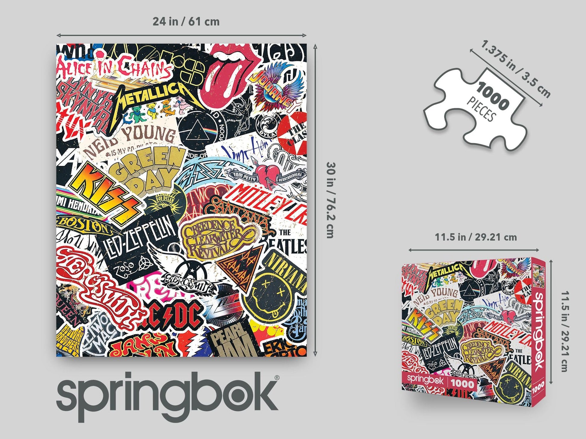 Springbok Rock & Roll 1000 Piece Jigsaw Puzzle for Adults