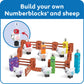 hand2mind Numberblocks Sheep Farm MathLink Cubes Activity Set, Preschool Learning Activities, Farm Playset, Counting Blocks, Number Toys, Kids