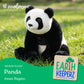 The Petting Zoo Panda Stuffed Animal Plushie, Gifts for Kids, Earth Keeperz Wildlife Animals, Zoologee Black Panda Plush Toy, 12 inches