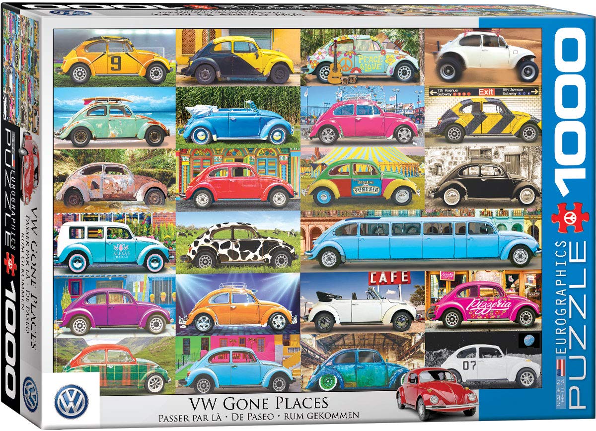 EuroGraphics 5422 Volkswagen Beetle Gone Places Puzzle (1000 Piece)