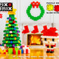 Pix Brix Pixel Art Puzzle Bricks Christmas Scene Puzzle with Display Box Patented Colorful Building Bricks, Create 2D and 3D Builds A Fun, Festive