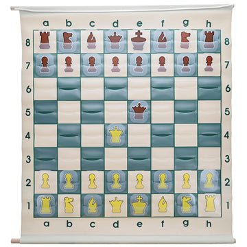 WE Games Standard Chess Teaching Demonstration Board - 27 in. with Chess Pieces Included, Portable Chess Club & Tournament Chess Set Training, Perfect