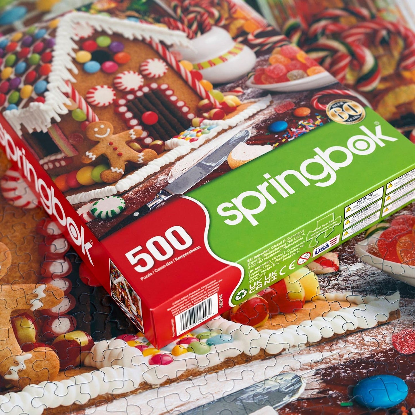 Springbok Gingerbread House 500 Piece Christmas Jigsaw Puzzle for Adults