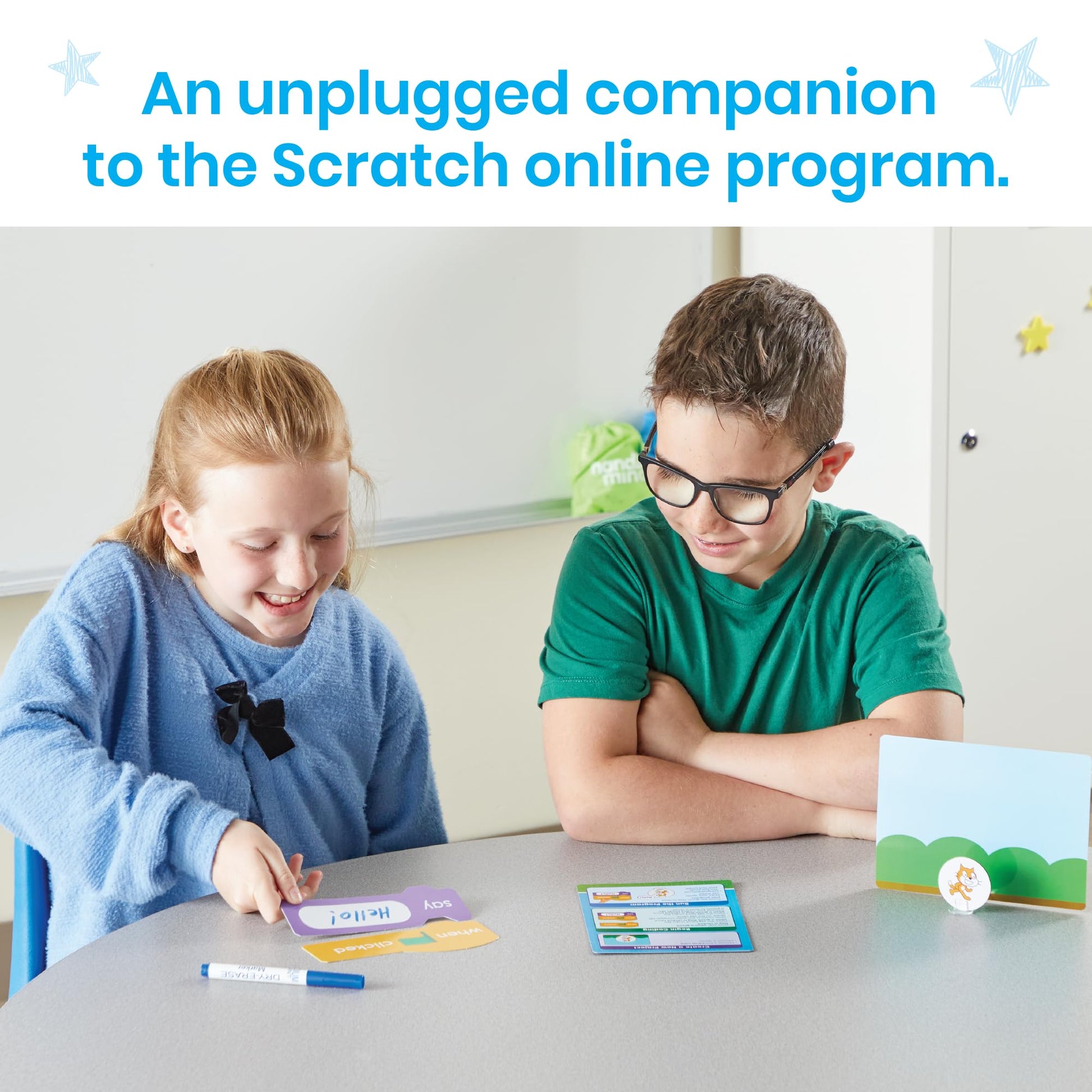 hand2mind Scratch Block-Based Coding, Student Activity, Learn to Code, Computer Science, Programming, STEM, Classroom, Ages 8-12, Teacher Supplies