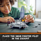 LEGO Star Wars Pirate Snub Fighter 75346 Buildable Starfighter Playset Featuring Pirate Pilot and Vane Characters from the Mandalorian Season 3,