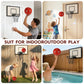sxemcx rrhh Mini Basketball Hoop for Kids,Exquisite Wooden Over The Door Basketball Hoop Indoor with 4 Balls and Pump,Mini Hoops Set for Teens