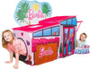Barbie Dreamhouse™ Extra Large Pop Up Play Tent with Crawl Tunnel and Ball Pit, Over 7 feet Long, Playhouse Toy Folds Into Storage Bag, 20 Play Balls