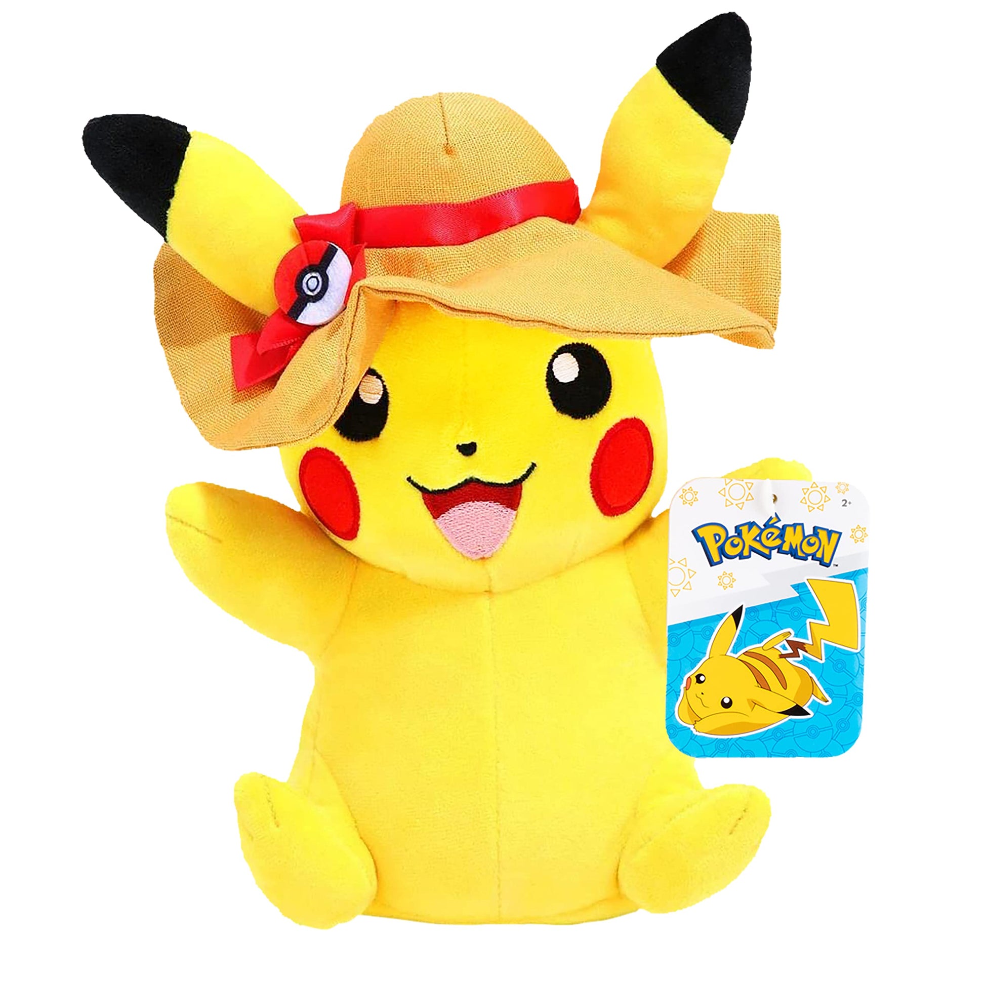 Pokemon 8" Pikachu Plush with Hat Accessory - Officially Licensed Limited Edition - Authentic Soft Stuffed Animal Toy Figure - Easter Basket Stuffer