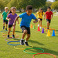Fun Express Obstacle Course Agility Rings, 20 Inch, Set of 6