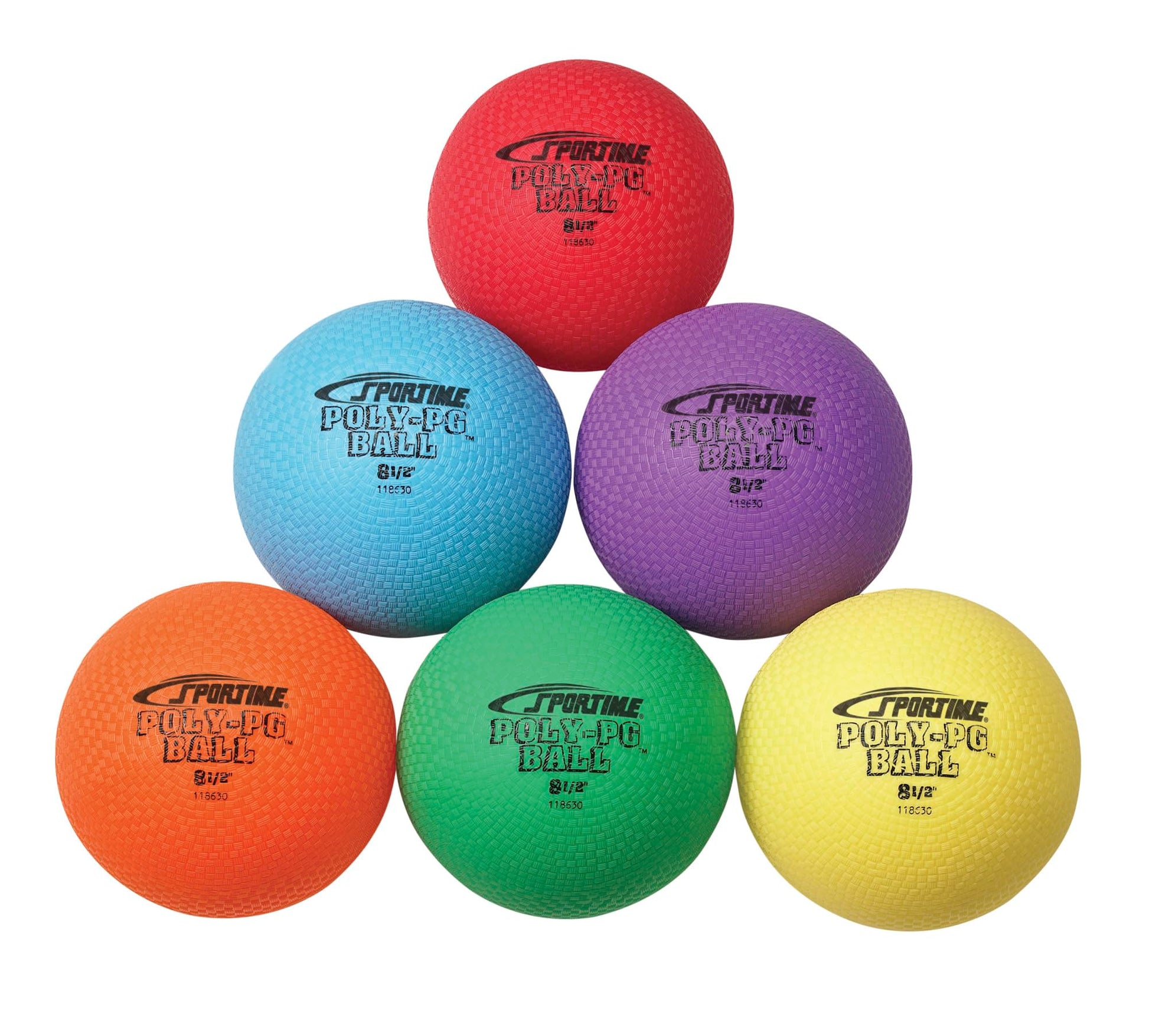 Sportime Poly-PG Gradeball Set, 8-1/2 Inches, Set of 6 - 1005620