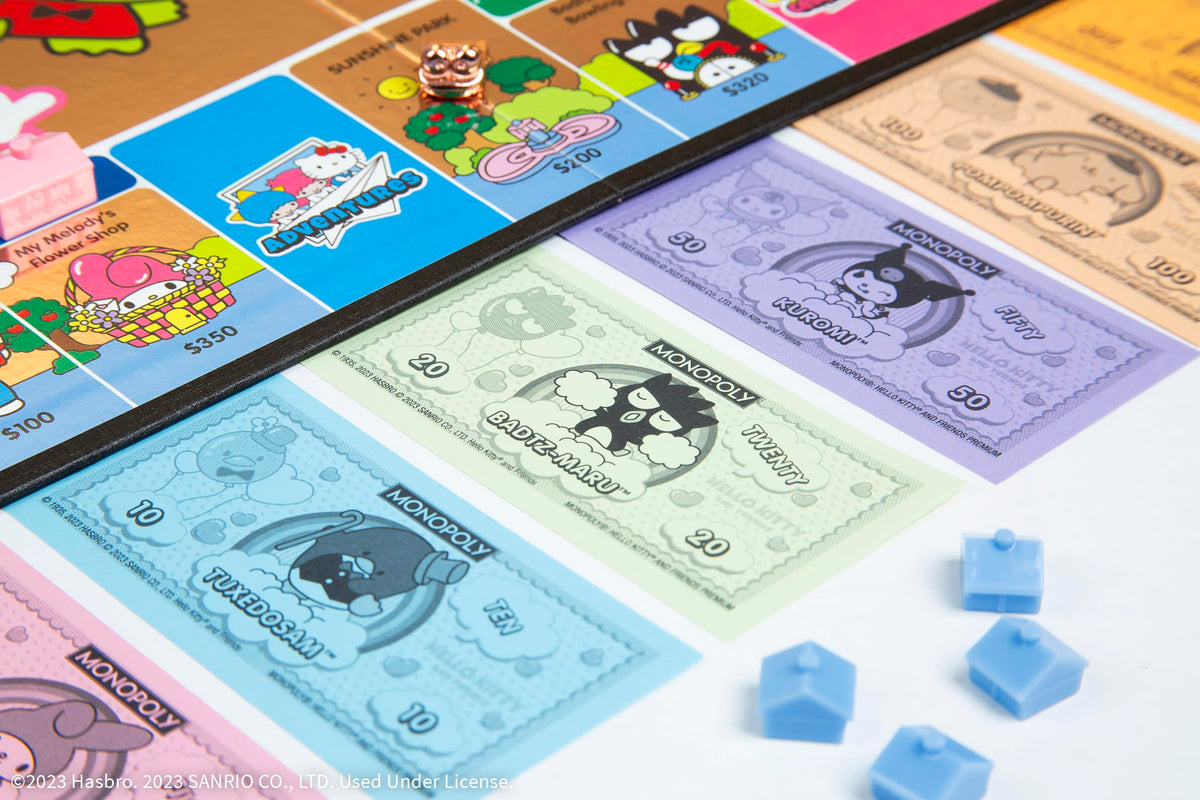 Monopoly: Hello Kitty and Friends Premium | Officially-Licensed Hello Kitty Merchandise | Collectible Upgraded Rose Gold Finish on Tokens, Board and