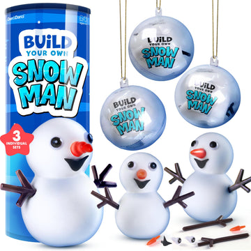 Dan&Darci Snowman Making Kit for Kids - Build a Snow Man Craft Kits for Girls, Boys, Toddlers Ages Kid Winter Christmas Crafts Activities Stocking