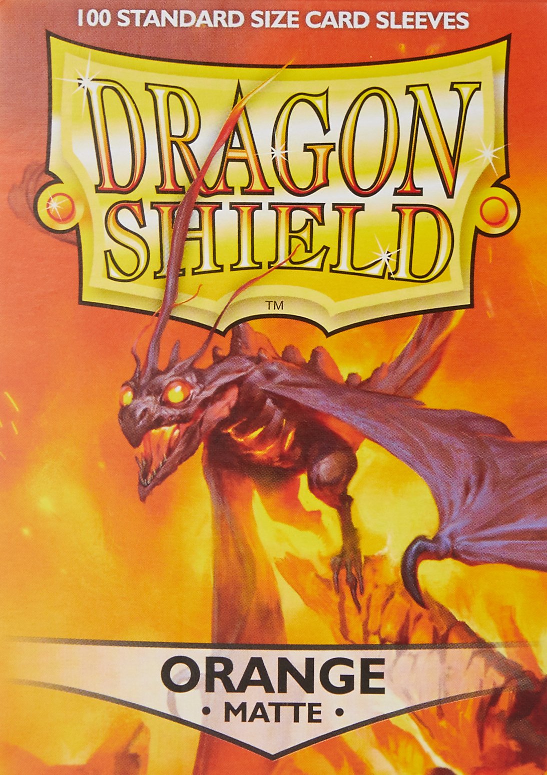 Dragon Shield Card Sleeves, Box 100, Orange Matte