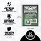 MayDay Games Premium Card Sleeves - 50 Count, Clear 90 Micron Thickness, Medium MTG Size (63.5 x 88 mm), Compatible with Magic: The Gathering & More