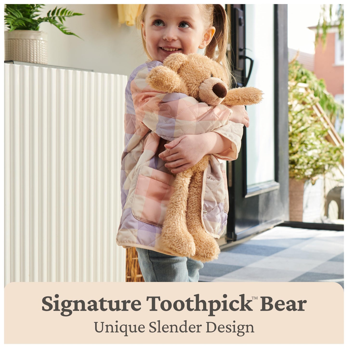 GUND Toothpick 15-Inch Tan Classic Teddy Bear Plush Toy, Ages 0+