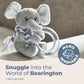 Bearington Lil' Spout Small Baby Elephant Stuffed Animal with Rattle - 5" Plush Toy, Gentle Sound Elephant Rattles for Babies - Adorable Baby Rattles