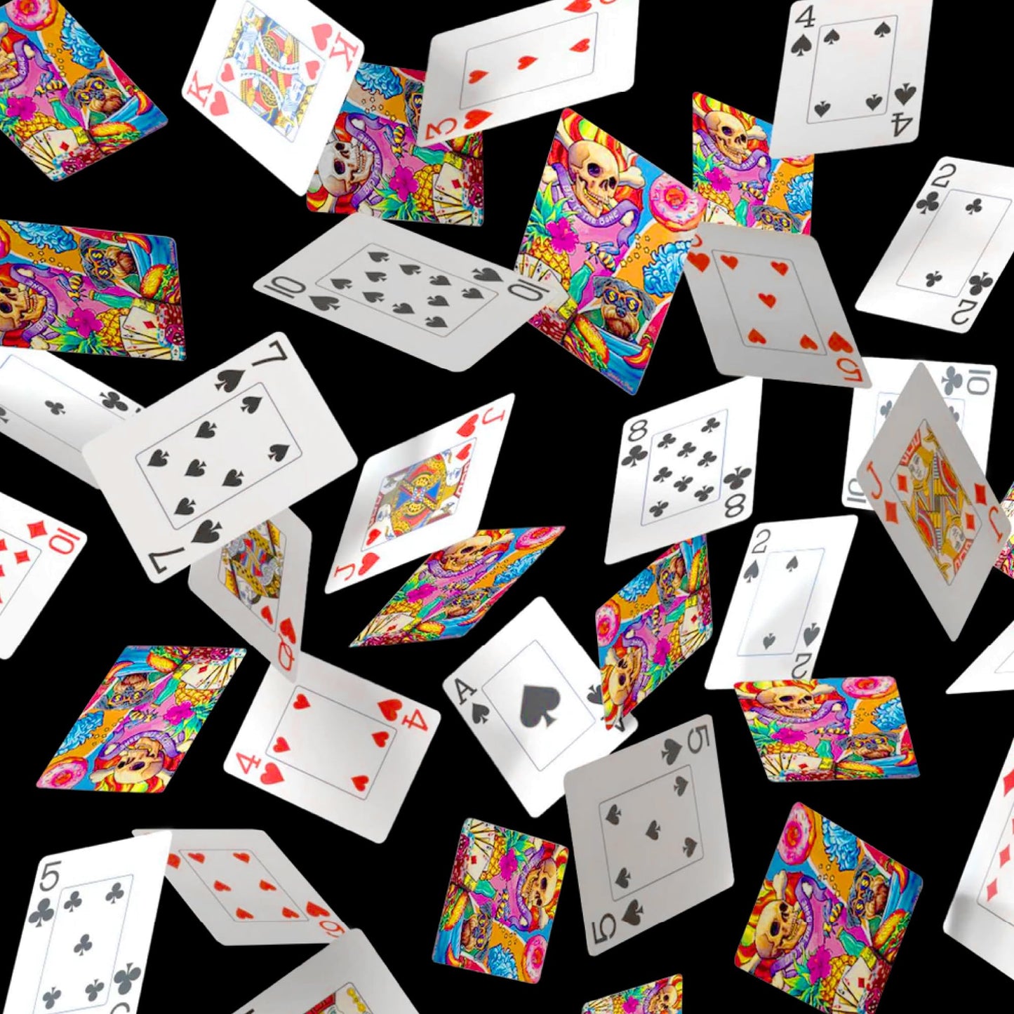 Boardwalk Puzzles Bad to The Bone, Featherlight Unique Playing Cards, Fun Themed Deck for Home and Travel