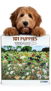 Funwares 101 Pooping Puppies Puzzle, 1000 Piece Jigsaw, Dog Lover Gag Gift