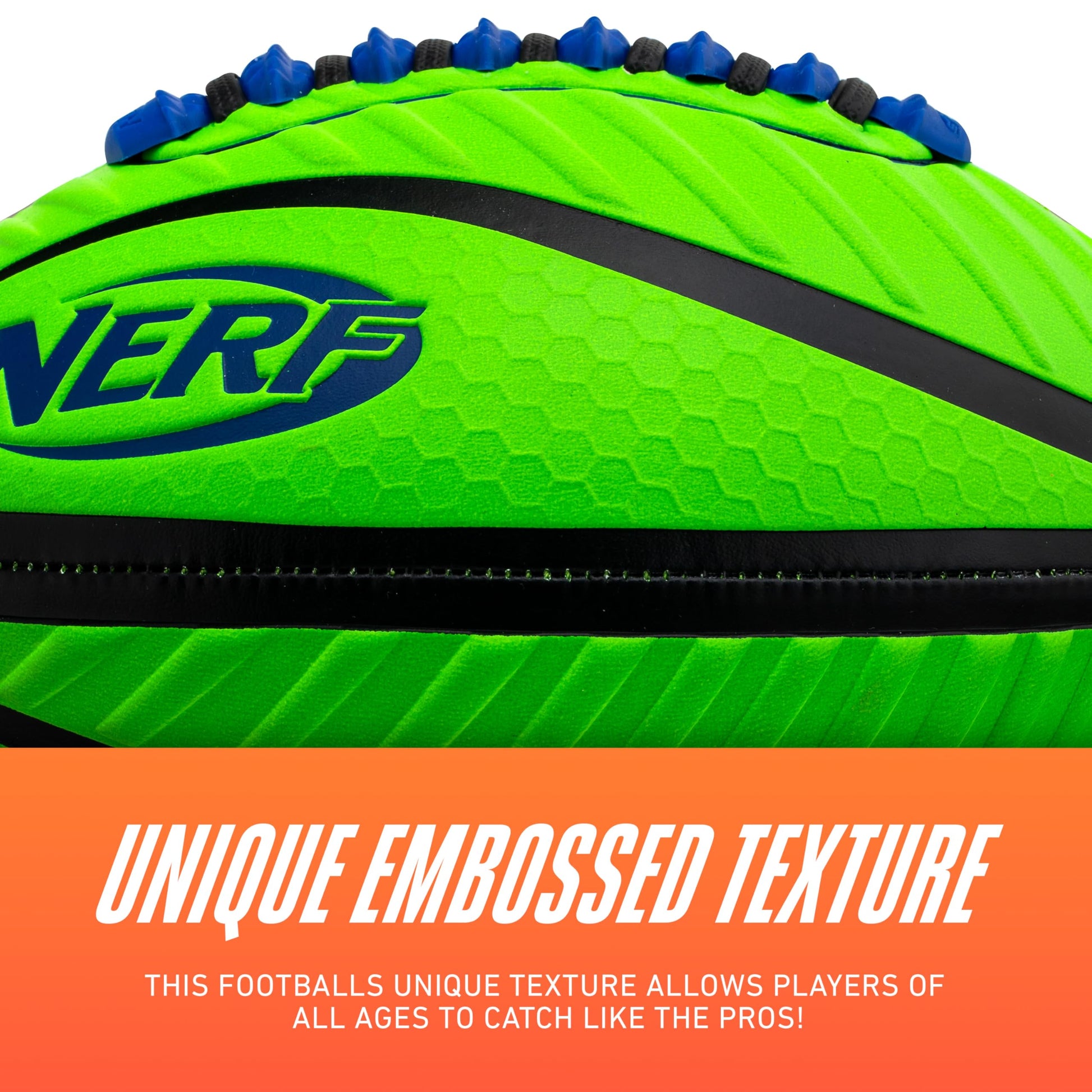 Franklin Sports NERF Spiral Grip Spacelace Football - Junior