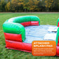 JumpOrange 13’ x 31’ x 15’ Midnight Bounce House with Dual Lane Slide; 15oz Commercial Grade PVC Vinyl, with Basketball Hoop and Blower for Kids