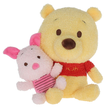 Kids Preferred Disney Baby Winnie the Pooh Plush with Little Piglet CUTEEZE Collectible Plush Stuffed Animal