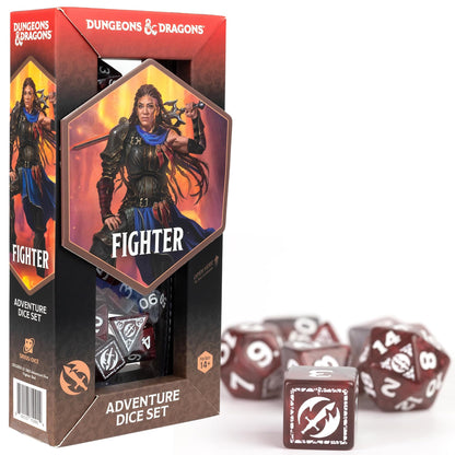 D&D Adventure Dice (Fighter Class: Red)
