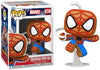 Funko POP Marvel: Gingerbread Spider-Man, Multicolor, 4 inches, (50664)