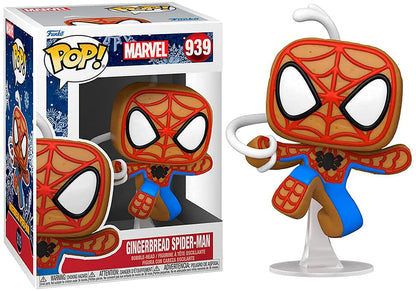 Funko POP Marvel: Gingerbread Spider-Man, Multicolor, 4 inches, (50664)