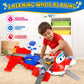 Super Wings Jett's Takeoff Tower 2-in-1 Airplane Toys Playset with 2" Jett Mini Figure Transform-a-Robots, Toys for Preschool Kids, Gifts for Boys