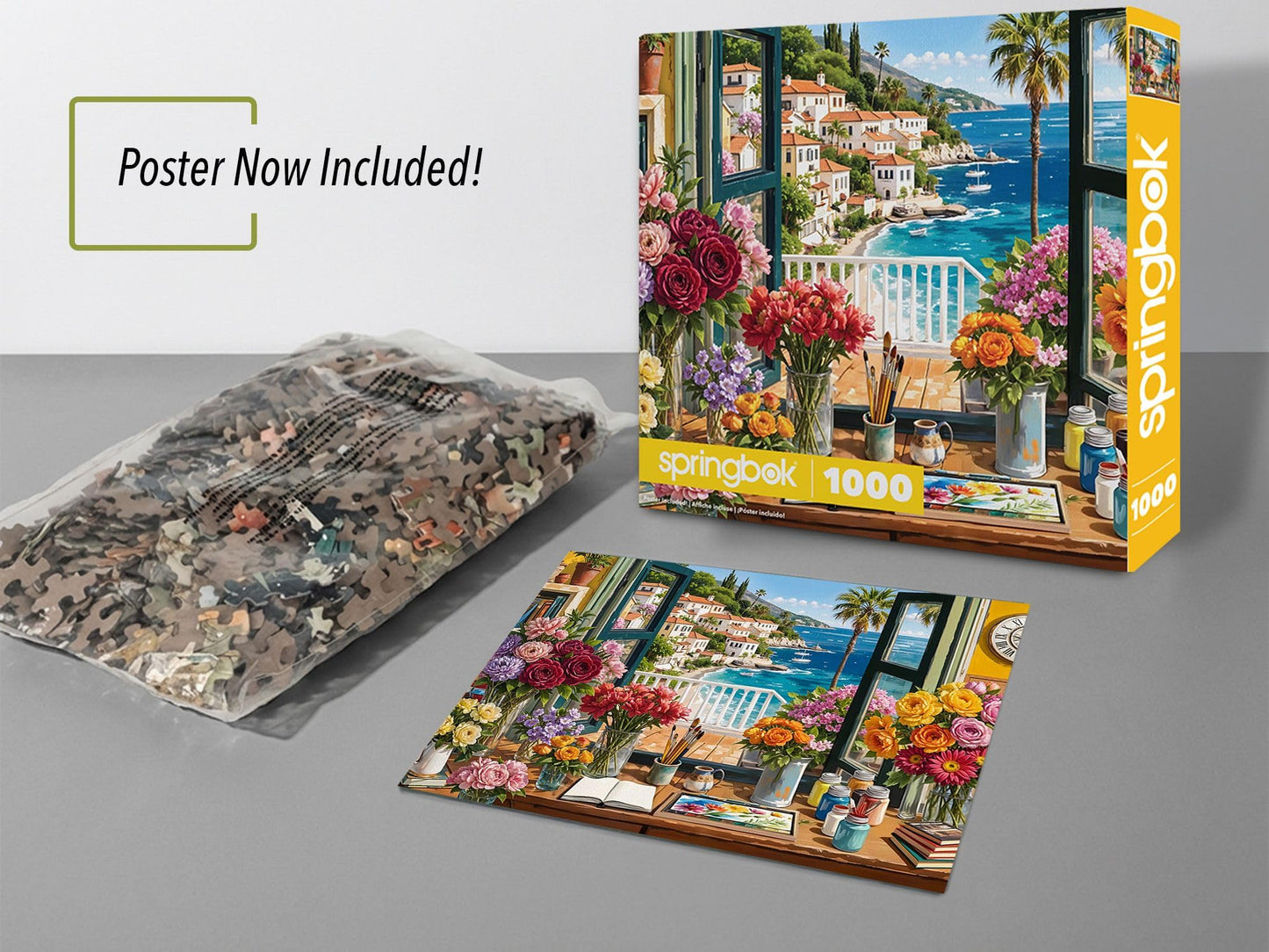 Springbok Mediterranean in Bloom 1000 Piece Jigsaw Puzzle for Adults
