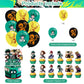 Karg Anime Birthday Party Decoration Princess Includes Cake Toppers, Cupcake Toppers, Balloons, Banner Party Supplies Decoration For Adults Boys Girls