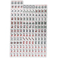 HNDTEK American Mahjong Set - Black Soft Bag - 166 White Engraved Tiles, 4 All-in-One Rack/Pushers Western Mah Jongg Game Set
