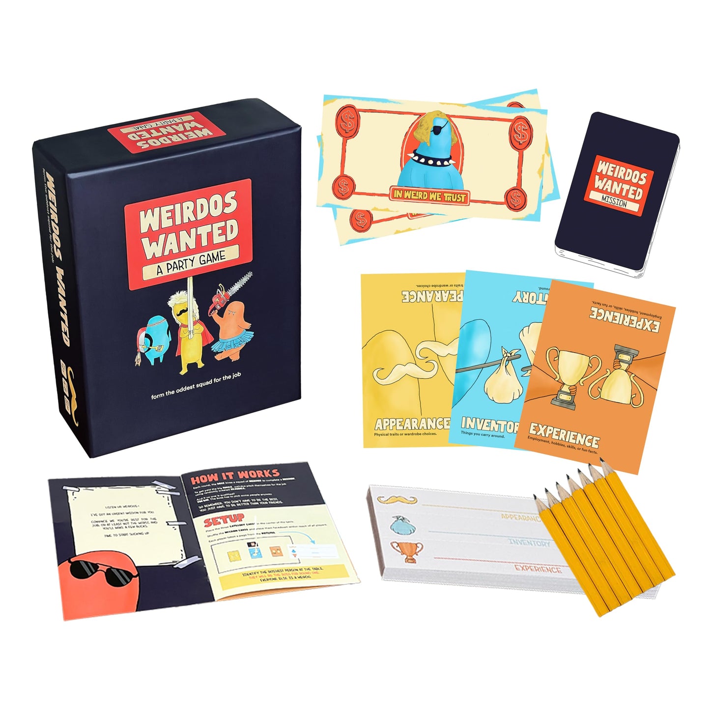 Weirdos Wanted: The outrageously Funny Party Game | Perfect Icebreaker | 4+ Players | Make Your Friends Laugh Until They cry