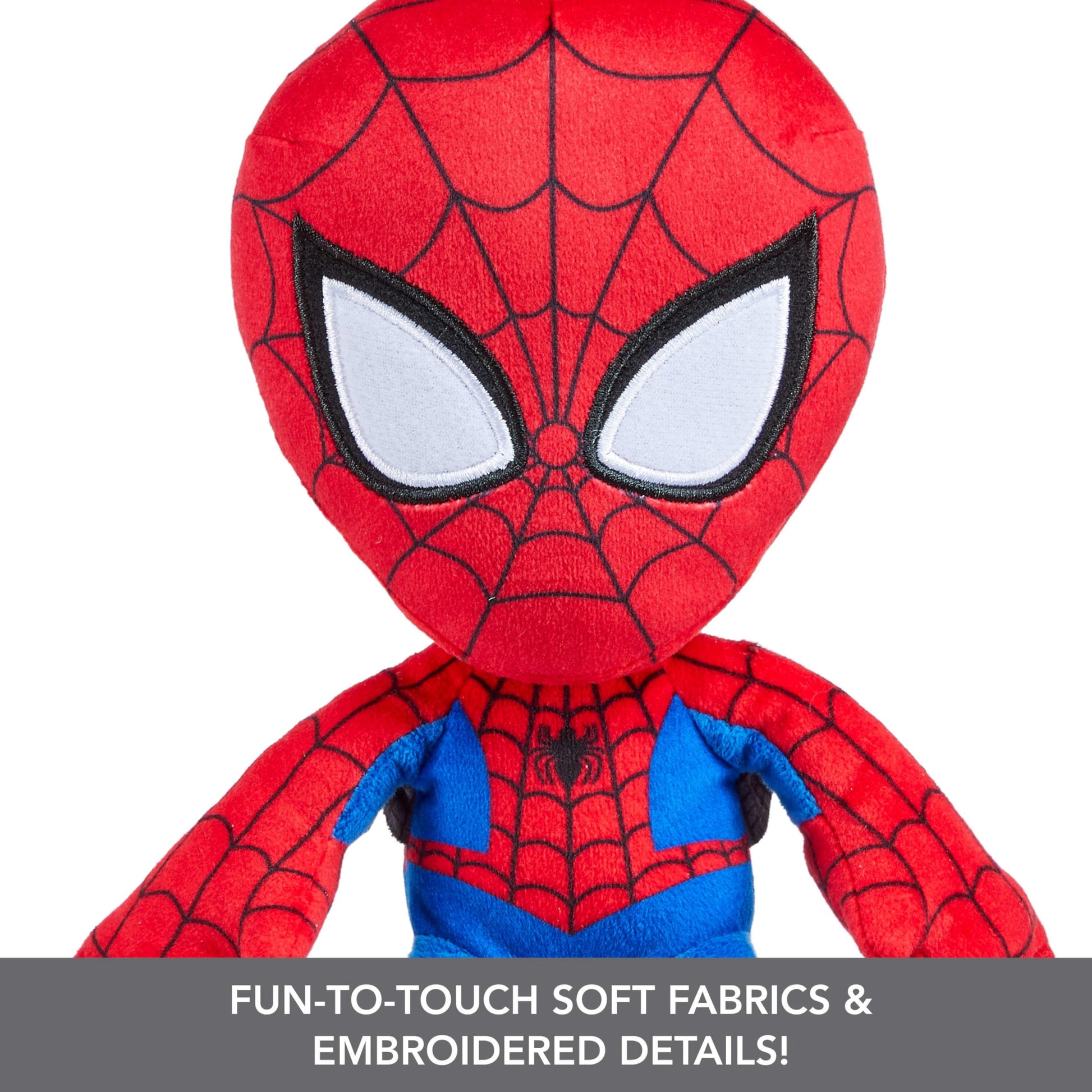 Mattel Marvel Plush Character Figure, 8-inch Spider-Man Super Hero Soft Doll in Fun-to-Touch Fabrics, Collectible For Kids & Fans Ages 3 Years Old