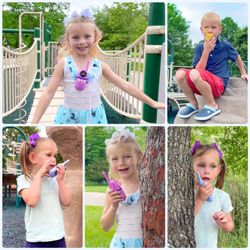 Inspireyes Walkie Talkies for Kids, Rechargeable Long Range 3 Pack, Kids Toys for Boys Girls Ages 3-12, 2 Way Radio Toy, Outdoor Adventure Toys