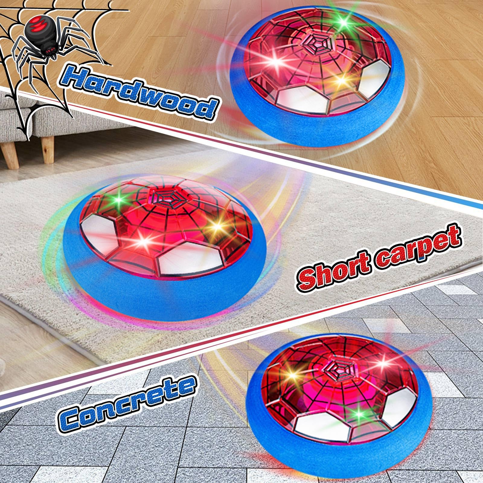 Hover Soccer Ball for Kids, Boy Girl Birthday Gifts, Outdoor Indoor Toy Games Gift for Boys Girls Age 5 6 7 8 9 10 11 12 Year Old, Kids Toys Hover