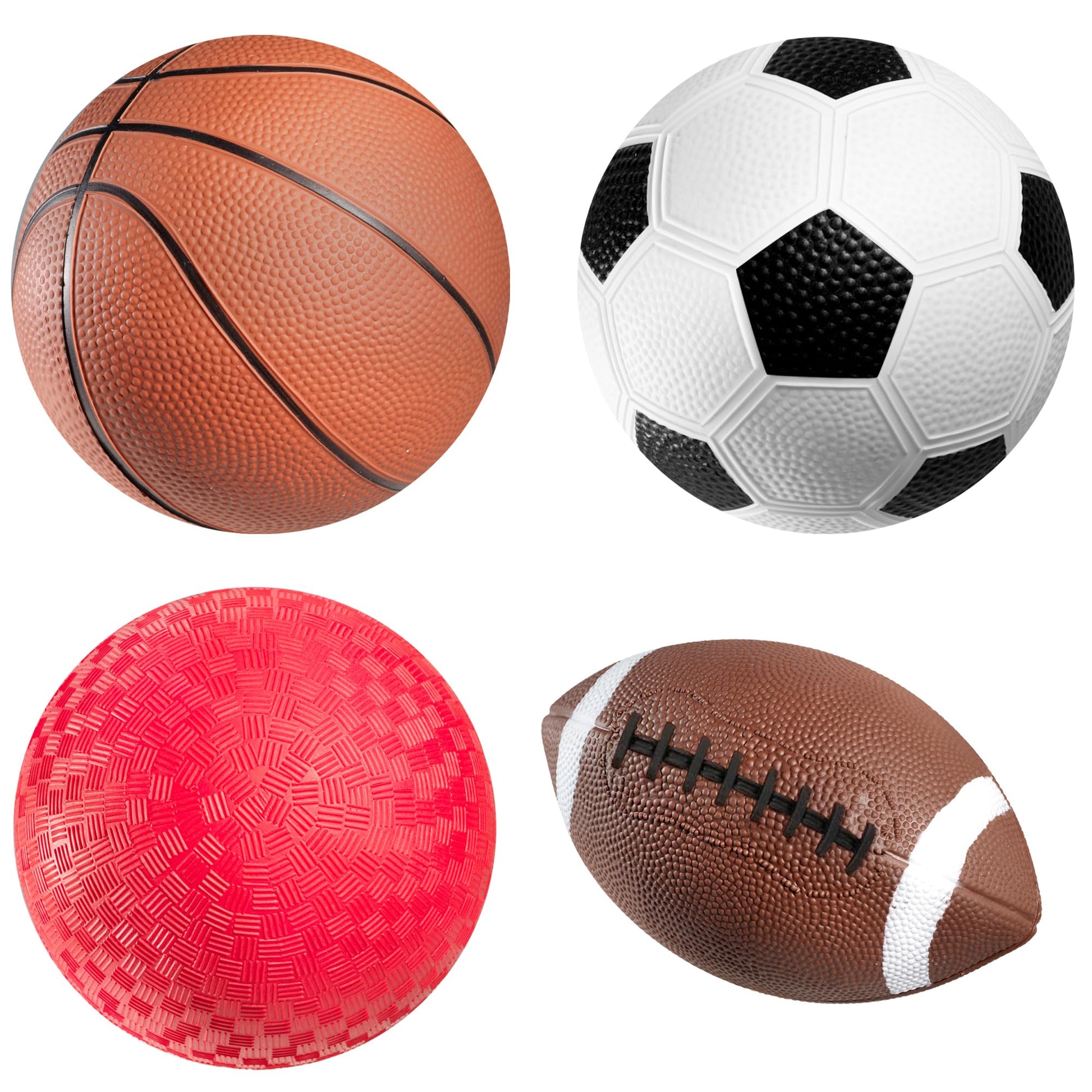 PlayBolt Sports Balls for Kids & Toddlers Toys - (Pack of 4) 5-inch