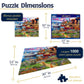 White Mountain 1000 Piece Jigsaw Puzzle Scenic Coastal Summer, Boat Harbor