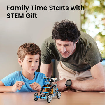Sillbird 12-in-1 Solar Robot Building Kit STEM Gift for Boys Aged 8-13, DIY Science Educational Robotic Toys for Kids Teens Birthday, Powered by