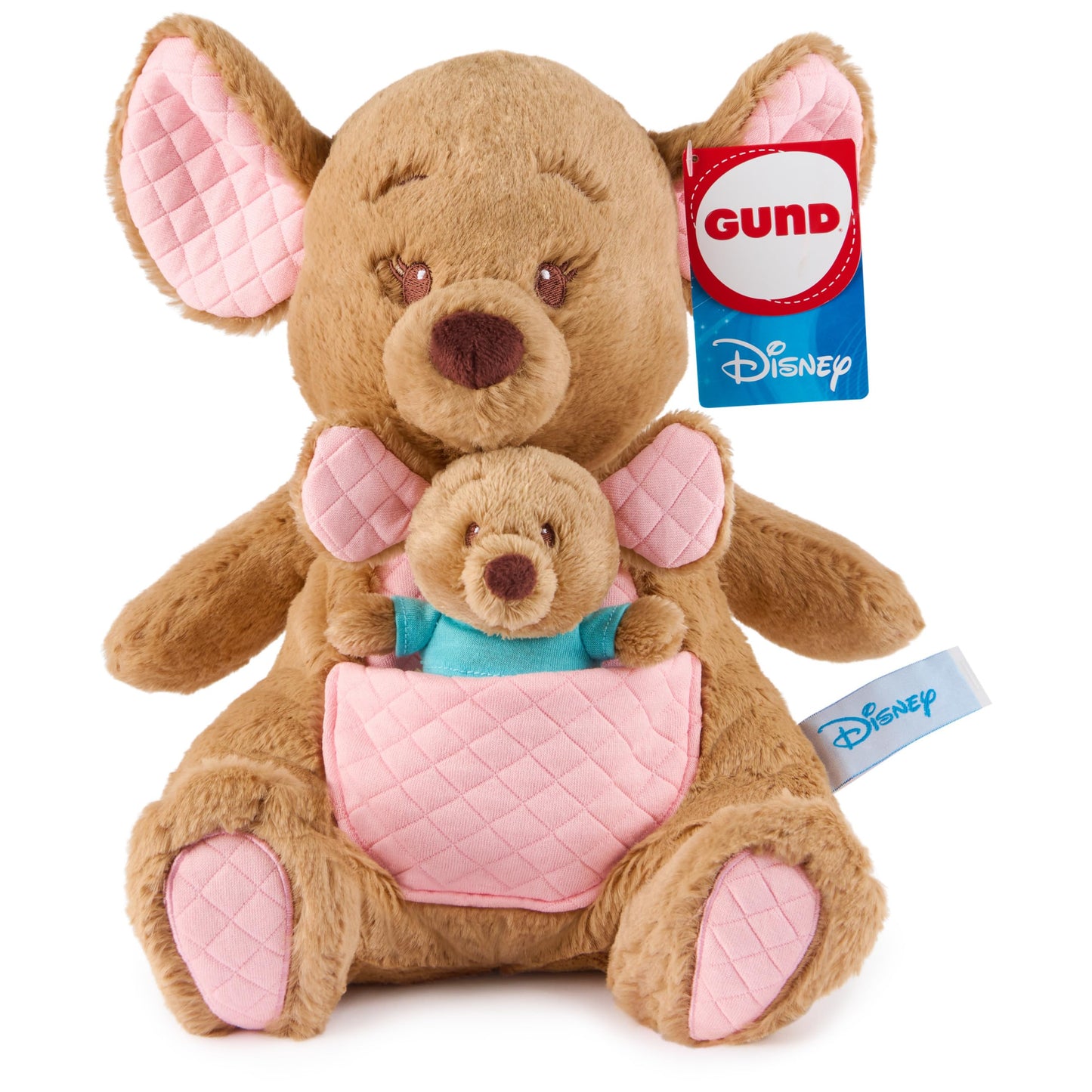 GUND Disney Winnie the Pooh Oh So Snuggly Kanga & Roo 12.5” Plush Ages 0+