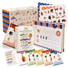 Montessori Phonics Set 20 Stages All-in-One Reusable Write & Wipe Activity Book with 73 Phonics Flash Cards Calm Early Learning Kit for Kids Ages 3-6