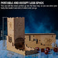 CZYY Castle Dice Tower, Foldable Wooden Dice Roller with Tray