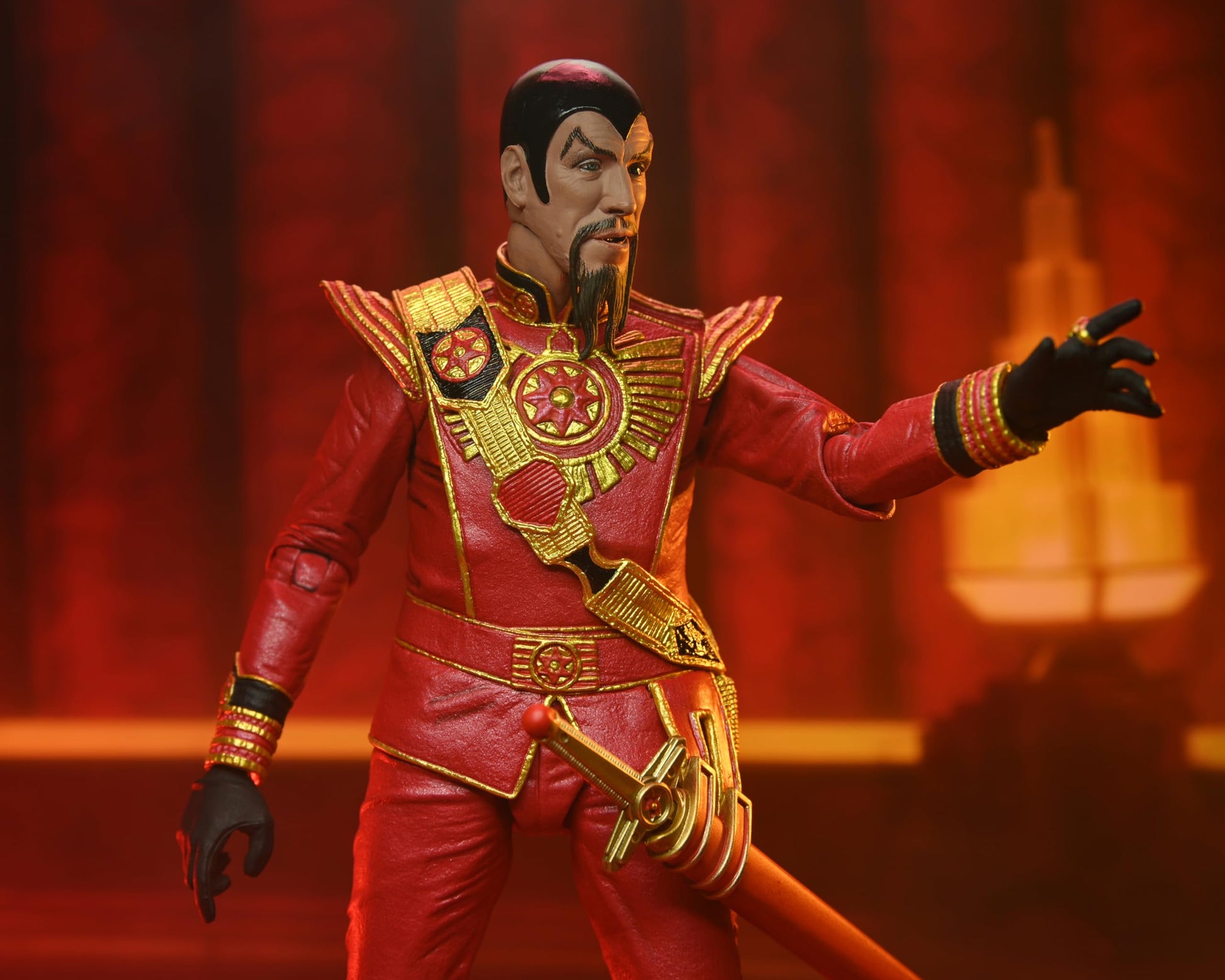 NECA - King Features Flash Gordon - Ming Red Military 7In Ultimate Action Figure