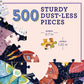 eeBoo Moth 500 Piece Round Jigsaw Puzzle, 23" Diameter
