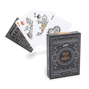 Stellar Factory Deck of Robots | Casino-Quality Playing Cards | Robot Theme | Made in USA | Poker Size 2.5" x 3.5" | 54 Cards with Jokers