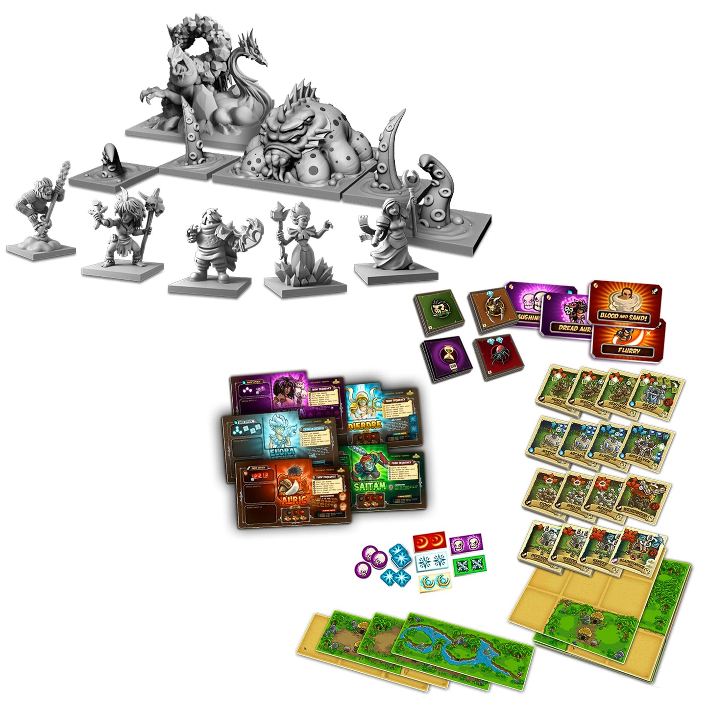 Lucky Duck Games Kingdom Rush: Elemental Uprising Board Game - Cooperative Tower-Defense Strategy Game for Kids & Adults, Ages 14+, 1-4 Players, 45-90